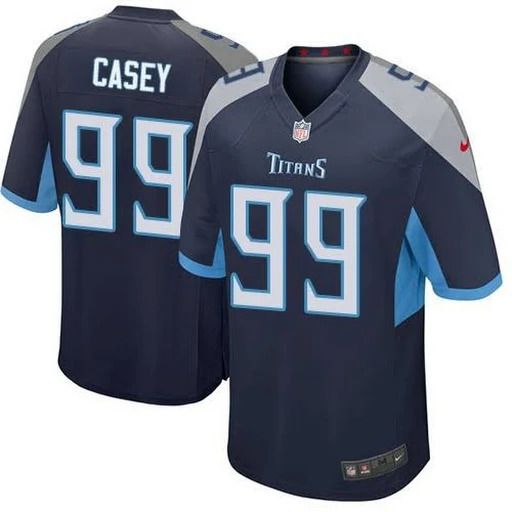 Men Tennessee Titans 99 Jurrell Casey Nike Navy Game NFL Jersey